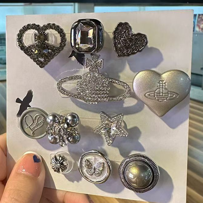 jib for cos เสน่ห์รองเท้าโลหะชุดของแท้ 100% shoes charms