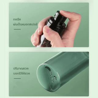 ขวดสเปรย์พกพา PETG ขวดสเปรย์เปล่า ขวดแบ่งน้ำหอม 60/80/100/120ml เติมแอลกอฮอล์ได้