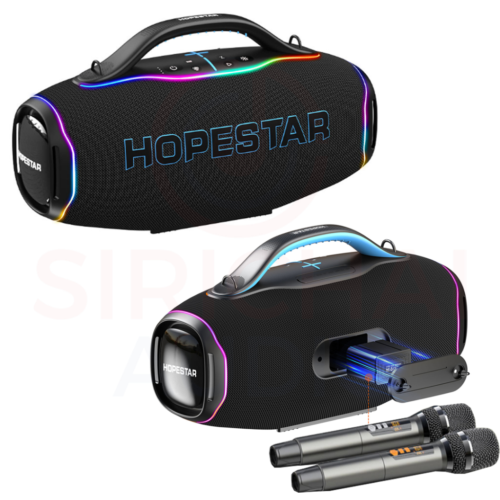 ลำโพงบลูทูธ HOPESTAR รุ่น A90 PRO (ไมค์ลอยคู่ 700วัตต์ ปรับเสียง5ระดับ ชิปAI เบสหนัก)