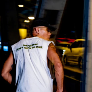 OG Oversized Muscle Tee – White