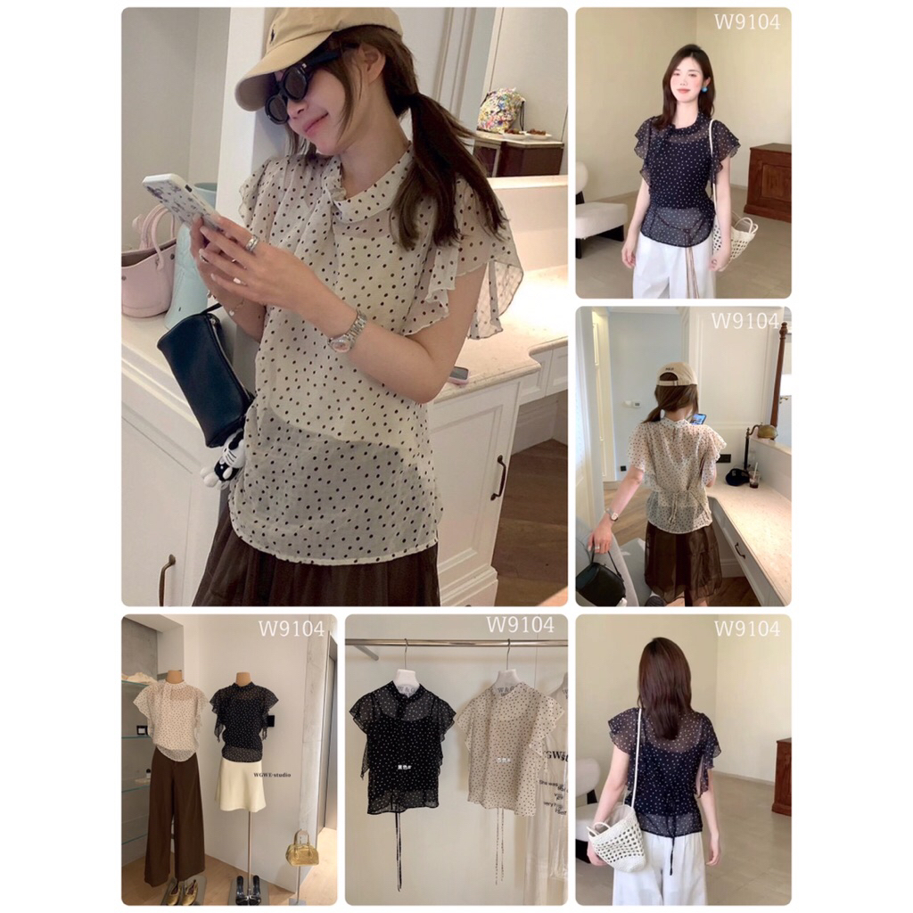 W9401 เสื้อผ้าแฟชั่น ป้าย wgwe