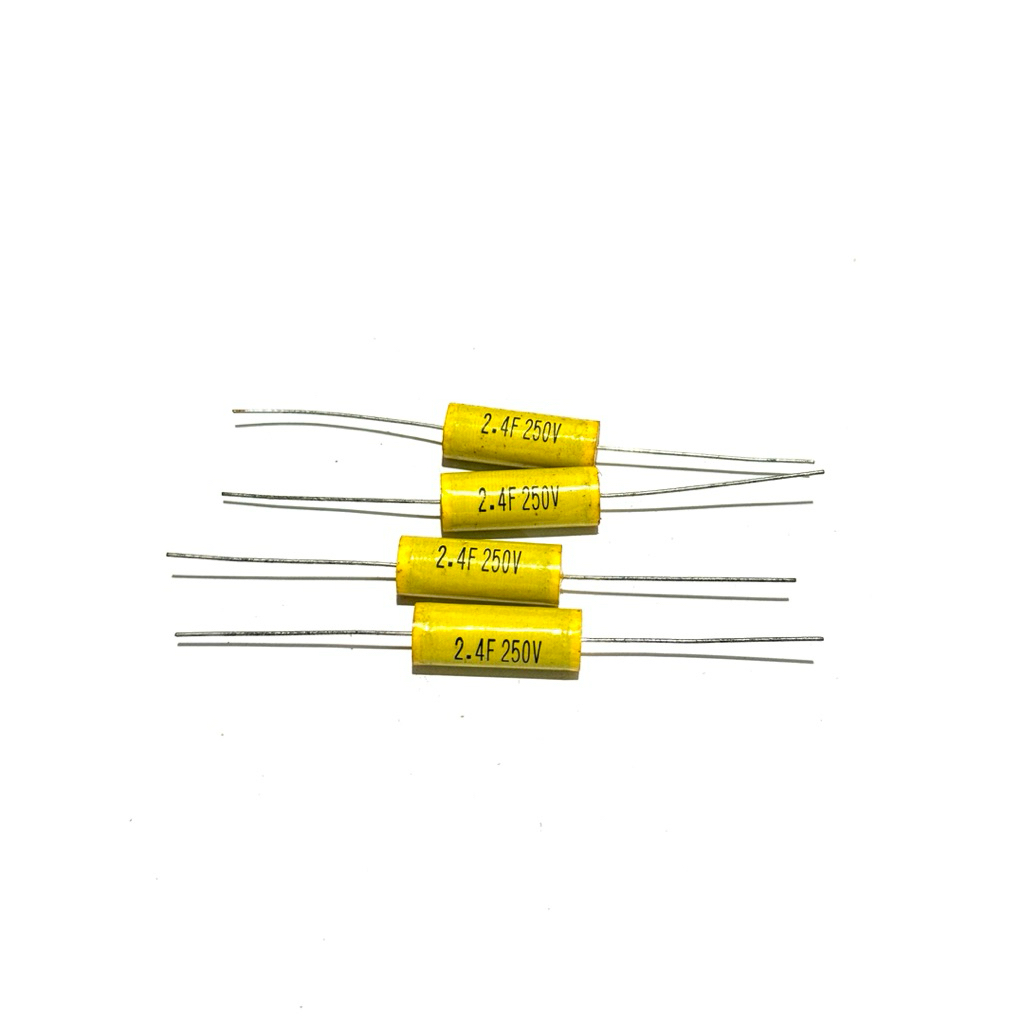Capacitor ตัวเก็บประจุฟิล์มแกน 2.4uf 250v 11*30MM จำนวน1ชิ้น