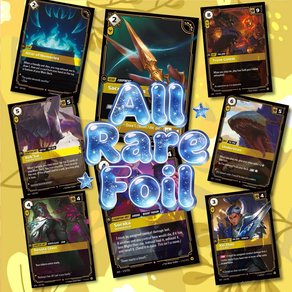 Riftbound Spiritforged Order ระดับ Rare ( All Foil )