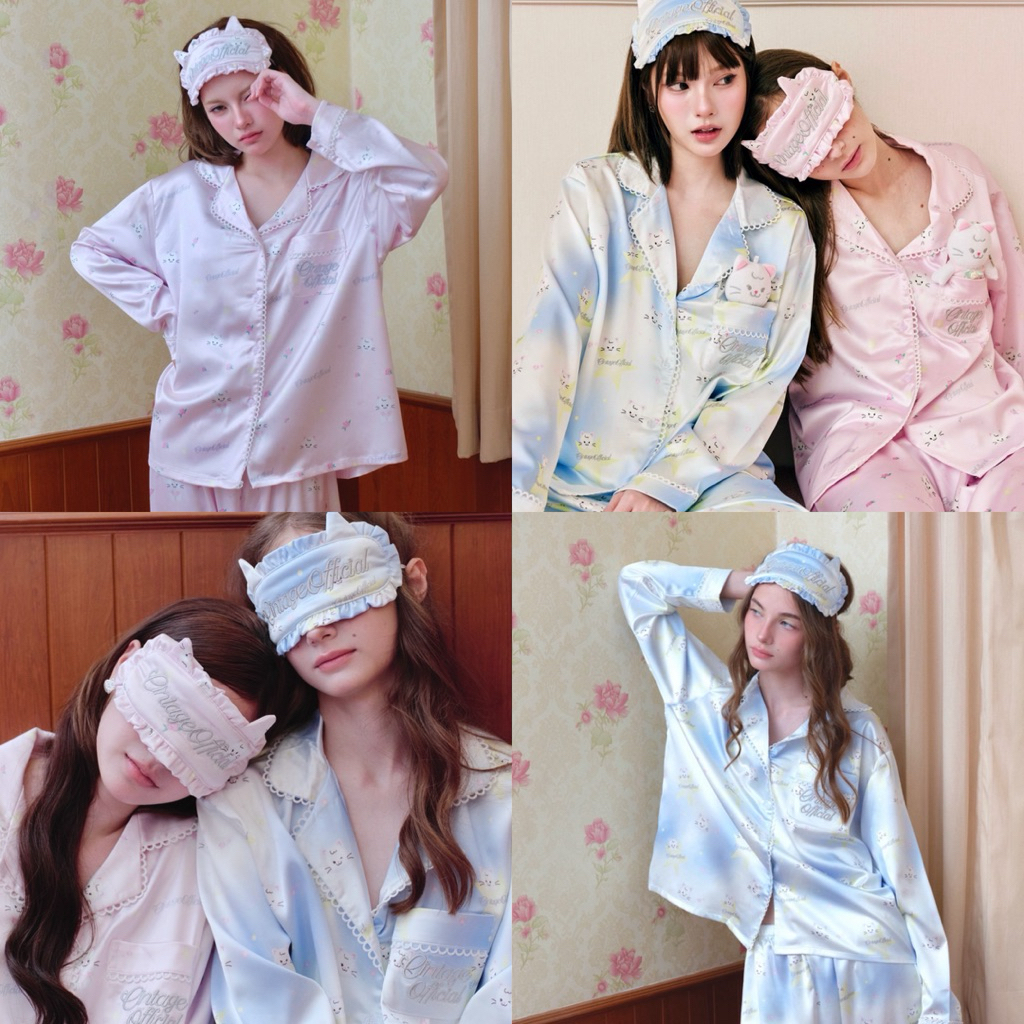 PREORDER 30-45 Days เฉพาะชุดนอนขาสั้น | Cintage x Punchrakmeow CT2193 ชุดนอนpajamas3275 🛌💕