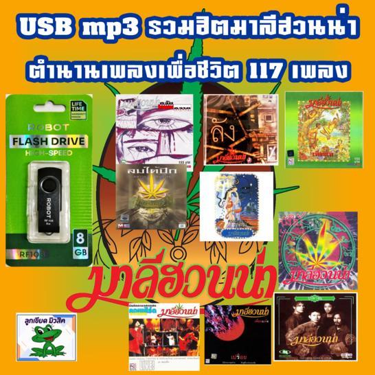 USB แฟลชไดร์ฟ mp3 รวมฮิตมาลีฮว**** ตำนานเพลงเพื่อชีวิต  117 เพลงดัง
