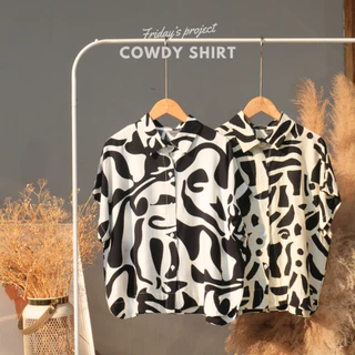 cowdy shirt เสื้อเชิ๊ตผ้าพริ้ว เนื้อผ้าไม่หนาใส่สบาย