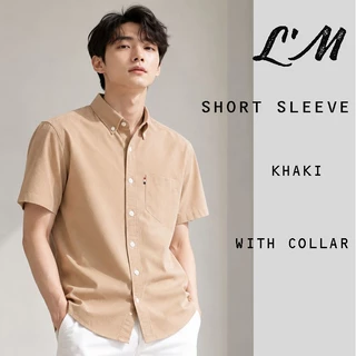 L'm men's style เสื้อเชิ้ต ริบบิ้นกระเป๋า ผ้าPREMIUM COTTON