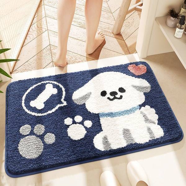 ส่งไวพิเศษ ขนาด 60×40 ซม. พรมเช็ดเท้า ลายสัตว์น่ารัก กันลื่น ดูดซับน้ำ ผ้าเช็ดเท้า ร้านไทย ส่งจากกรุงเทพ ราคา ถูกที่สุด ดีลบีเคเค แกลเลอรีภาพที่ 7