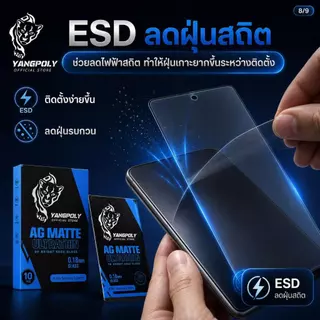 ฟิล์มกระจกด้าน 0.18mm บาง สแกนนิ้วมือได้ สำหรับ Samsung S25 S25UTLRA S24UTLRA S23 S22 S23PLUS S22PLUS S24PLUS S25PLUS