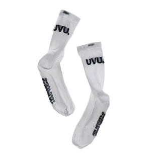 （ไม่ใช่ของขวัญ）พร้อมส่ง!! UVU Running Sock (Black/White)ถุงเท้ากีฬา ถุงเท้าขายาว