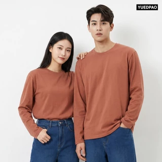 Yuedpao Ultrasoft Non-Iron (Long Sleeve) - Set Lava เสื้อยืดแขนยาว สีพื้น ใส่สบาย ไม่ย้วย ไม่หด ยับยาก ไม่ต้องรีด