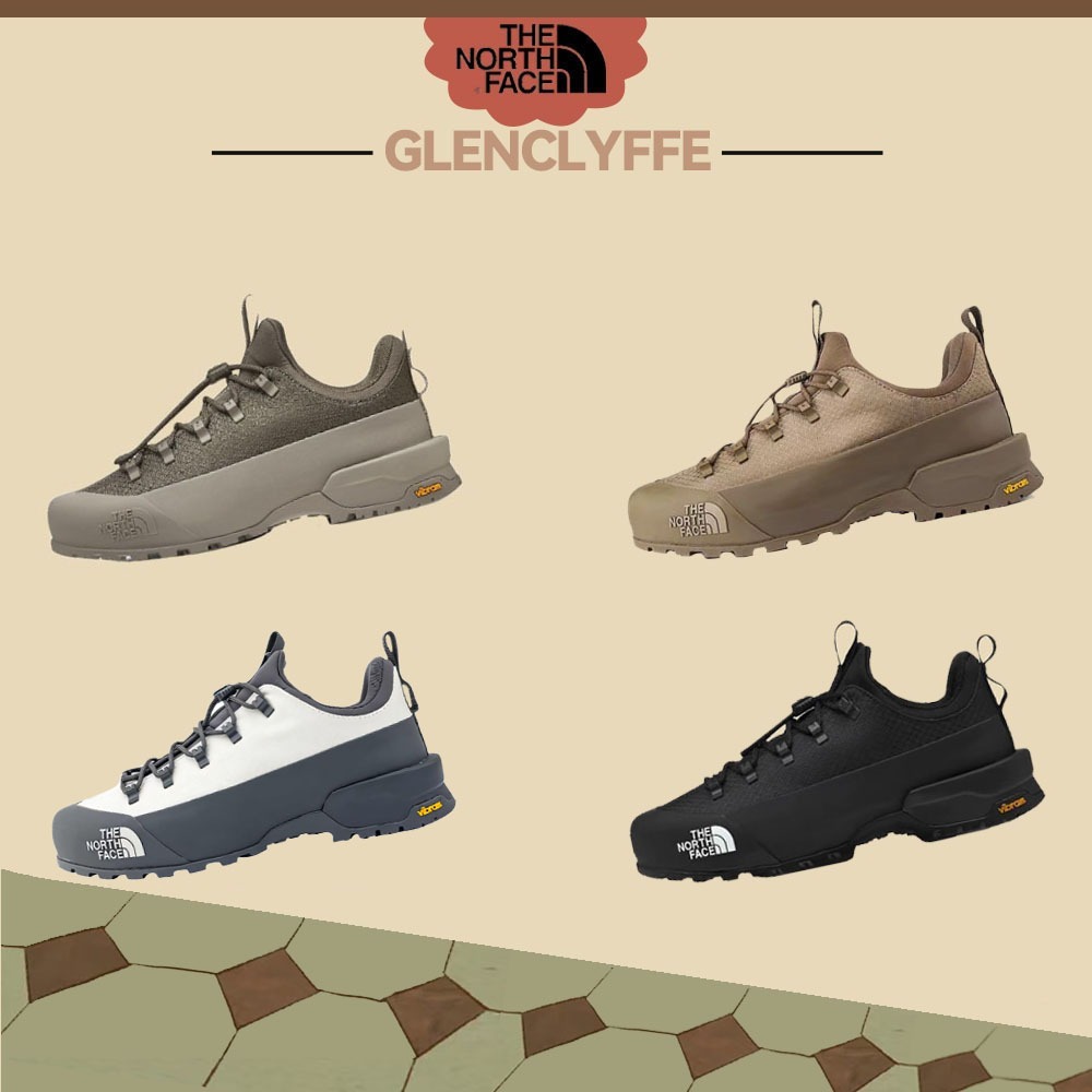 🚚[ของใหม่ แท้100%📍] THE NORTH FACE GLENCLYFFE Gree/Mocha Brown/Black รองเท้าเดินป่าผู้ชาย❗️พรี /Size 36-45