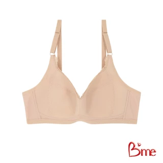 B'me เสื้อชั้นในไร้โครง level 1 ฟองบาง รุ่น ME1B94 สีนู้ด สีชมพูกุหลาบ (ลูกไม้ลาย Holly hock) New M.6