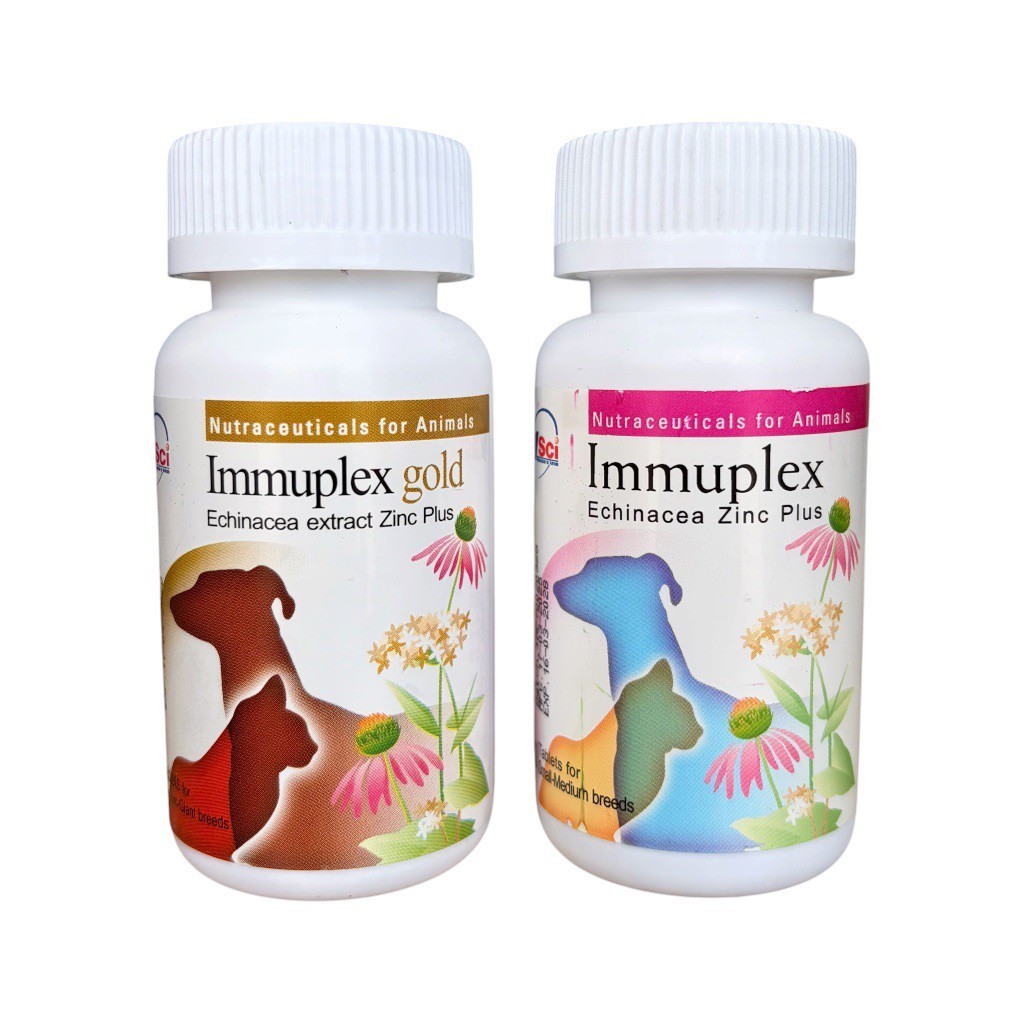 Immuplex B และ Immuplex B Gold อาหารเสริมภูมิต้านทาน สำหรับสุนัขและแมว