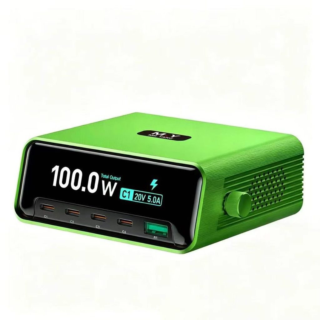 100W M.Y yang Charger PD3.1 140W USB Type C 6 พอร์ต PPS PD เดสก์ท็อปสถานีชาร์จเร็วสำหรับแล็ปท็อปแมคบุ๊คแท็บเล็ตสมาร์ทโฟน