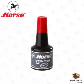 หมึกเติมแท่นประทับ Horse ตราม้า ชนิดกันน้ำ 30 CC. (มีให้เลือก 3 สี)