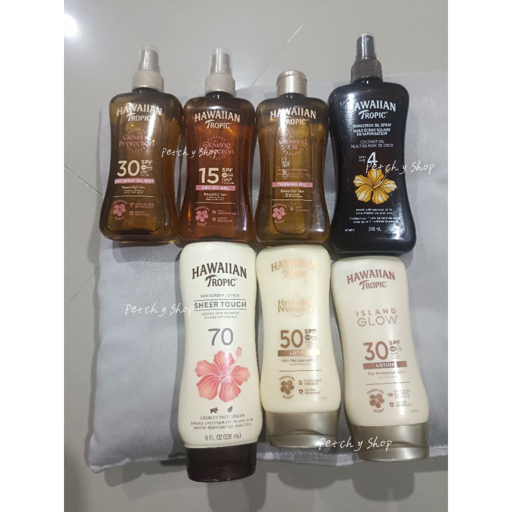 ✨รวมกันแดด [Hawaiian Tropic] Hawaiian Sunscreen/ Tanning Oil 170ml./200ml./236ml./240ml.
