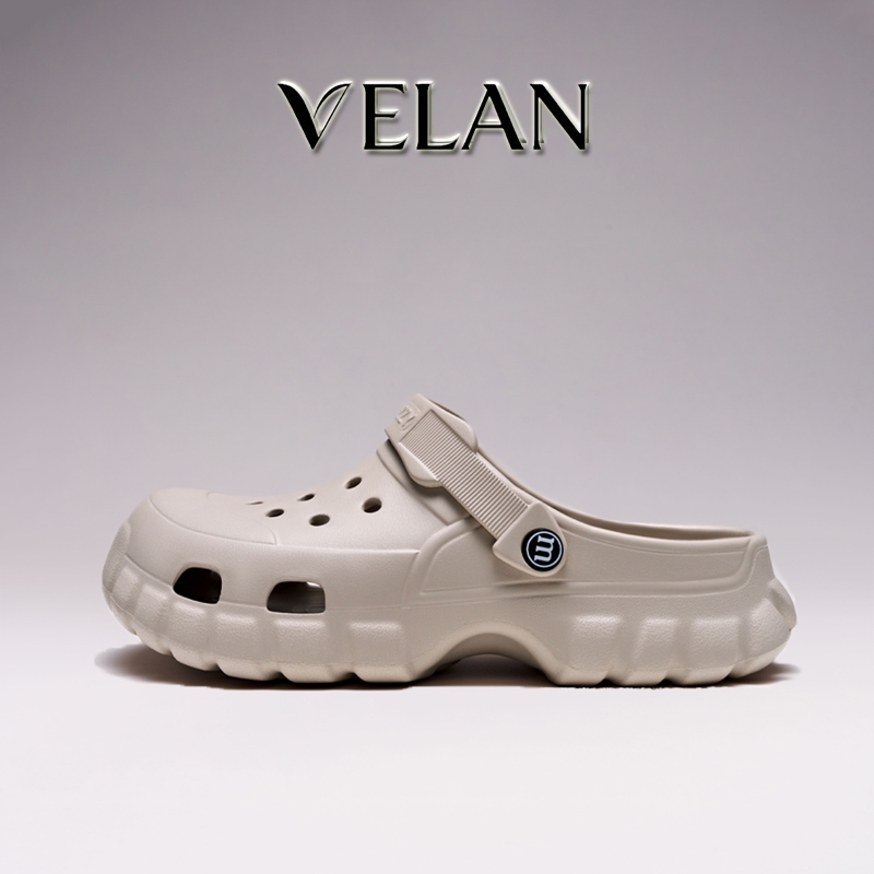 【Velan】🔥พร้อมส่ง🔥รองเท้าแตะมีรูผู้ชาย คร็อกส์ มินิมอล ทรงคลาสสิก EVA กันลื่น ระบายอากาศดี ใส่สบาย เหมาะใส่กลางแจ้ง G8651