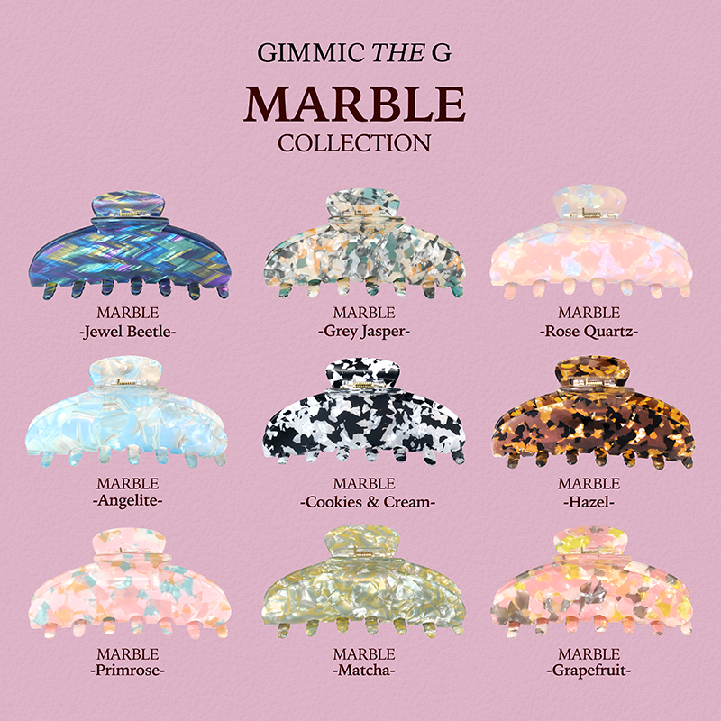 GIMMIC THE G กิ๊บหนีบผม ที่หนีบผม HAIR CLAW CLIP รุ่น MARBLE