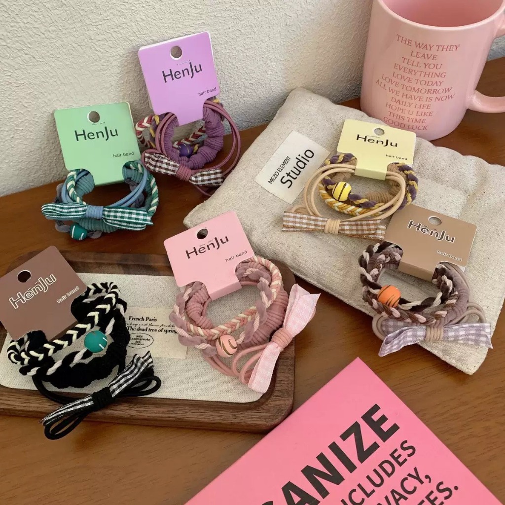 (พร้อมส่งจากไทย)ยางมัดผมโทนน้ำตาลมินิมอล ยางรัดผมสายเกา ยางรัดผมโทนเอิร์ธคัลเลอร์