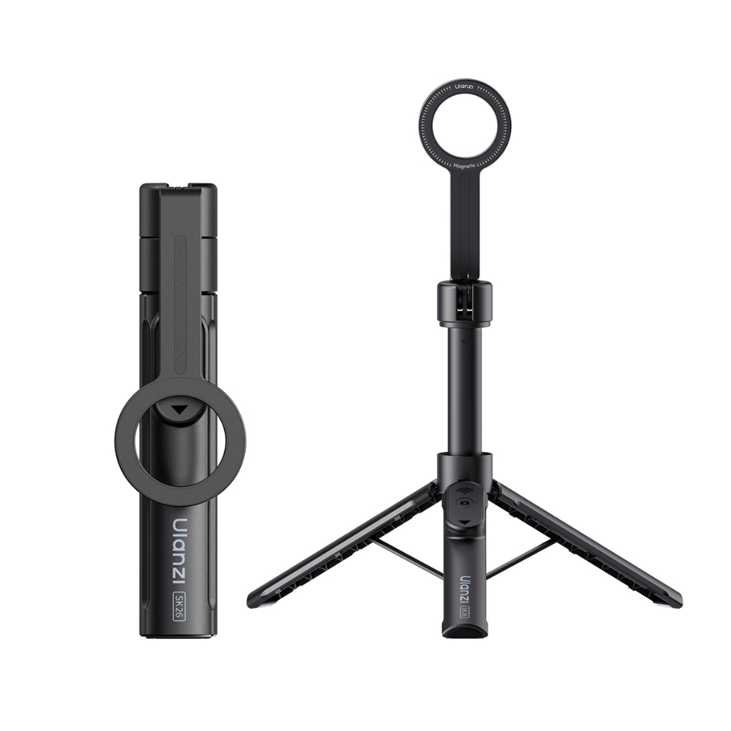 Ulanzi ขาตั้งมือถือ ไม้เซลฟี่ SK26 MagS afe Monopod Selfie Stick รีโมทในตัว ถ่ายภาพ คอนเทนต์ Vlog