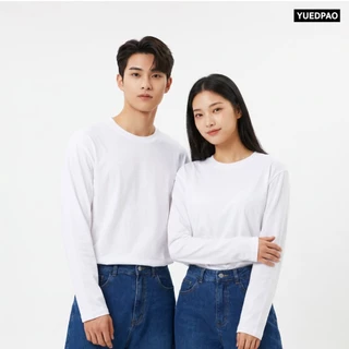Yuedpao Ultrasoft Non-Iron (Long Sleeve) - White เสื้อยืดแขนยาว สีขาว ผ้านุ่ม ใส่สบาย ไม่ต้องรีด
