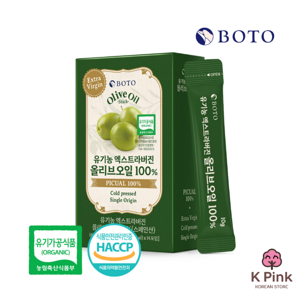 [พร้อมส่ง] BOTO Extra Virgin OLIVE OIL Stick 100% แบบซอง Cold Pressed น้ำมันมะกอก จากเกาหลี สกัดเย็น