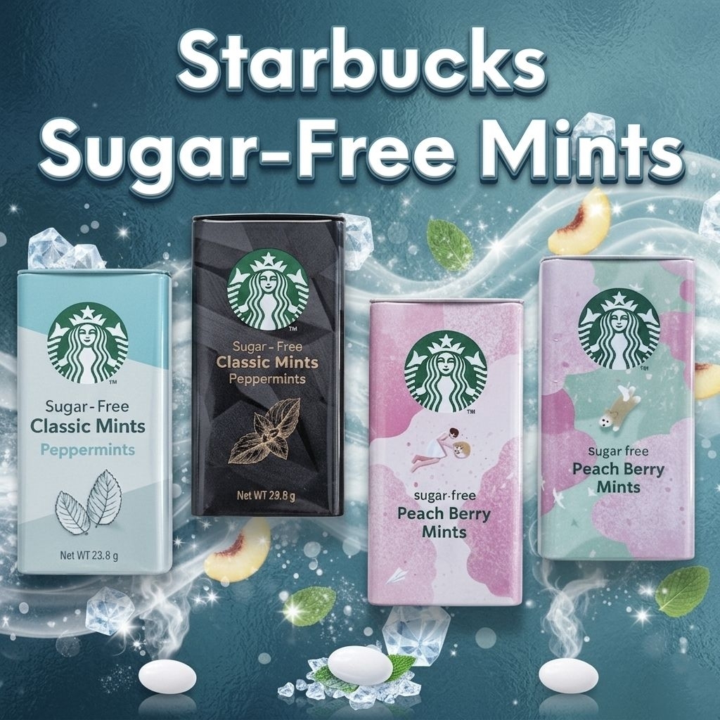 Starbucks ลูกอม Sugar-Free Classic Mints / Peppermints