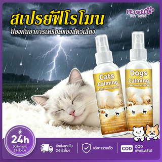 PETWELL สเปรย์ฟีโรโมนแมว ระงับการเป็นสัด ผ่อนคลายอารมณ์ ส่งเสริมการนอนหลับ ไม่มีผลข้างเคียง 100ml