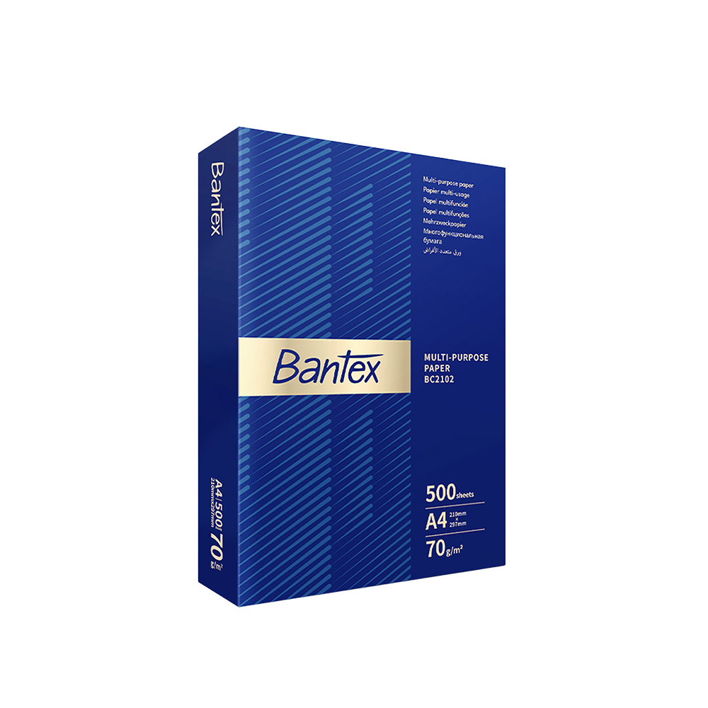 Bantex กระดาษ A4 70แกรม กระดาษถ่ายเอกสาร 1รีม บรรจุ 500 แผ่น ปริ้นสีชัด คุณภาพดี Copy Paper