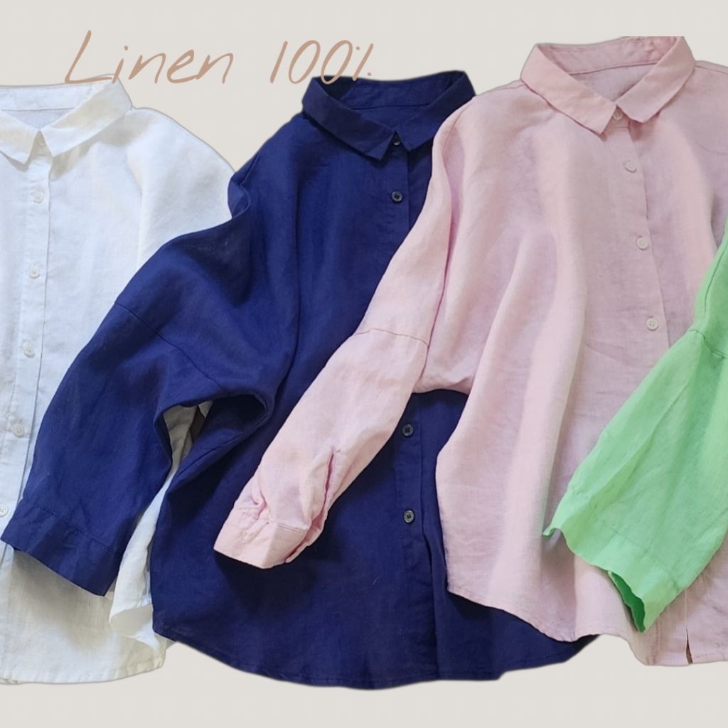 เสื้อผ้าลินินแท้ดีไซน์มินิมอล ผ้าพรีเมี่ยม เนื้อนุ่ม เบา สบายทุกสัมผัสแต่งเรียบแต่ดูดีใส่ได้ทุกวันในแบบของคุณ