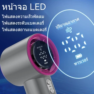 พัดลมมือถือพกพาสะดวก แบตเตอรี่ 4000 mAh พัดลมไอเย็น พัดลมเทอร์โบ พร้อมจอแสดงผล LED พอร์ตชาร์จ Type-C ระบบลดเสียงรบกวน