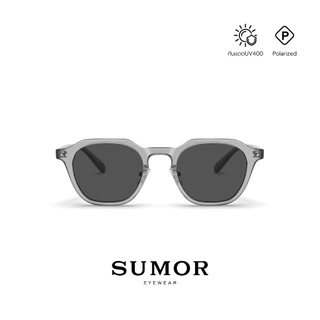 SUMOR : (SM02) ผลิตในประเทศไทย แว่นกันแดดผู้หญิง Polarized ของแท้ 100% แว่นกันแดดผู้ชาย กันแดดUV | Sunglasses