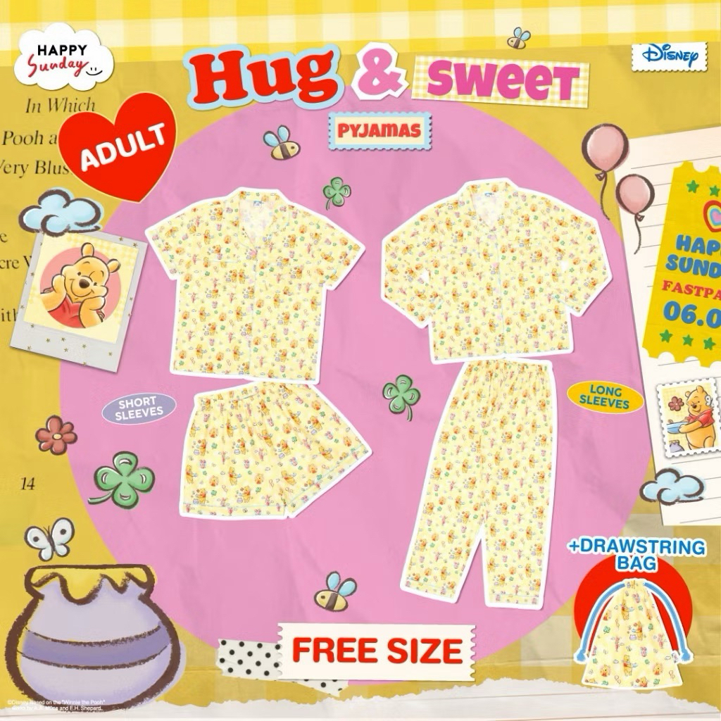 ชุดนอน Happy Sunday ลายหายาก (Limited)