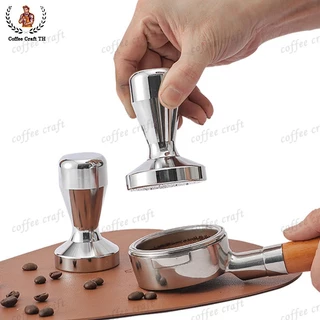Stainless Steel Coffee Tamper แบน แทมเปอร์กดกาแฟ ที่กดกาแฟ ที่อัดกาแฟ กดกาแฟ อุปกรณ์สำหรับบาริสต้า