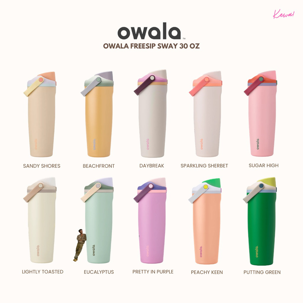 (พร้อมส่ง) ขวดน้ำเก็บความเย็น Owala Freesip Sway 30oz