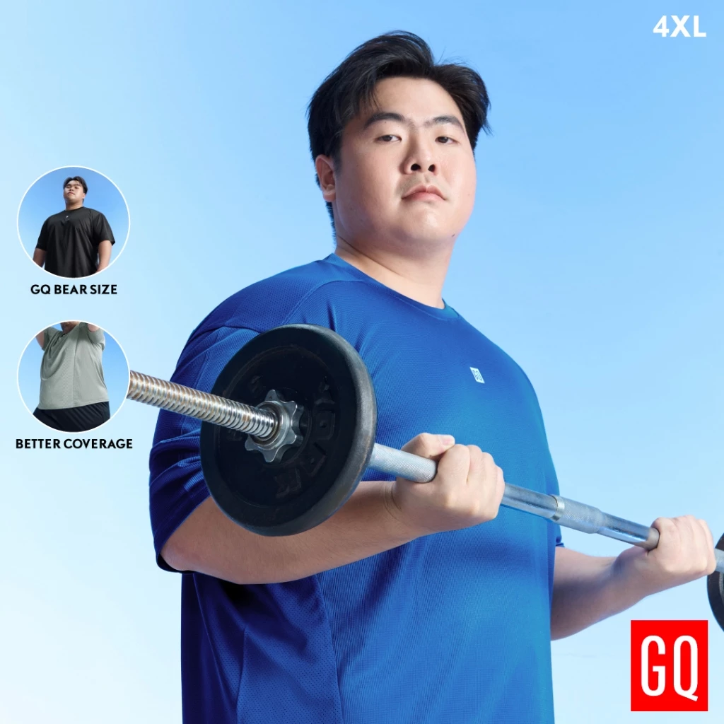 GQ Bear Size Running & Training T-Shirt เสื้อยืดออกกำลังกายแขนสั้นไซซ์ใหญ่พิเศษ ระบายอากาศ ผ้านุ่มไม่ระคายผิว(plus size)