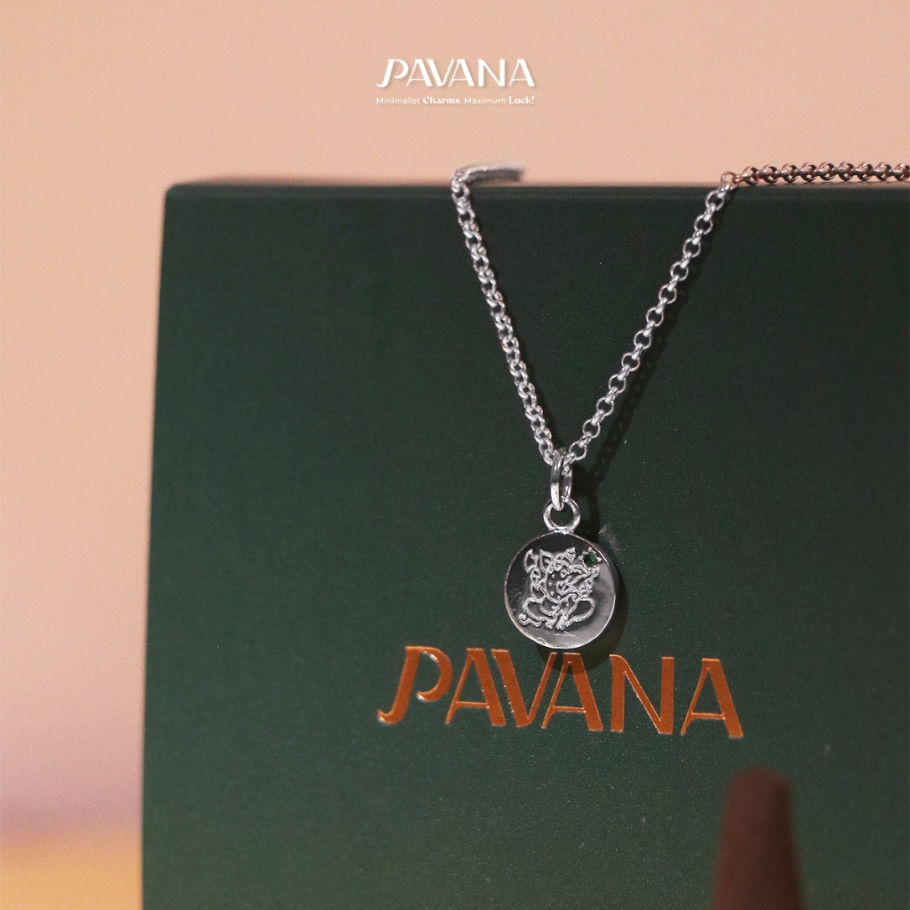 PAVANA สร้อยคอพระพิฆเนศปางดั๊กดูเศรษฐ์ การงาน ความสำเร็จ