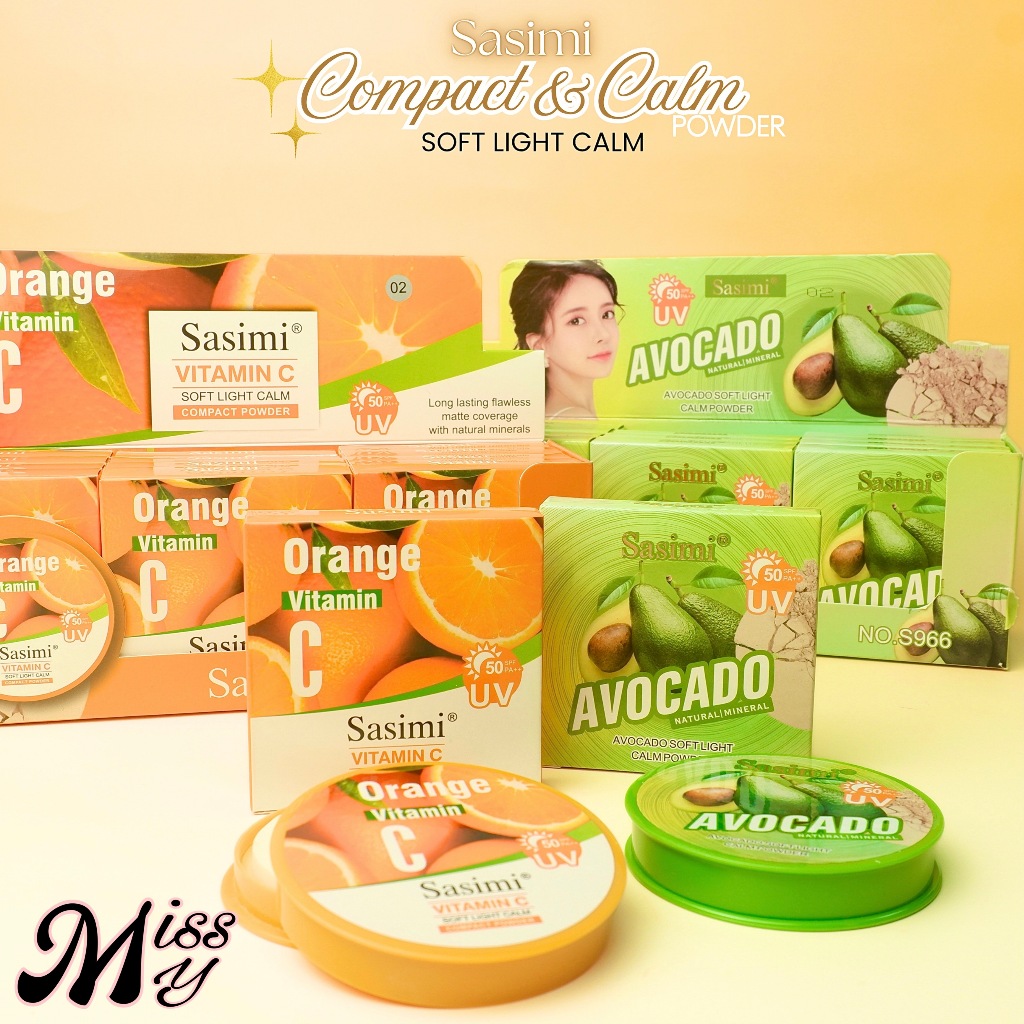 {12ตลับ} SASIMI Soft Light UV Powder SPF50 แป้งผสมกันแดด เนื้อบางเบา ปกปิดผิวเนียน