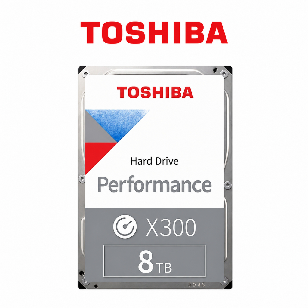 Toshiba PC HDD (8TB) 3.5" SATA 3.5 รุ่น (X300) HDWR180 7200RPM C/B 256MB Internal Harddisk