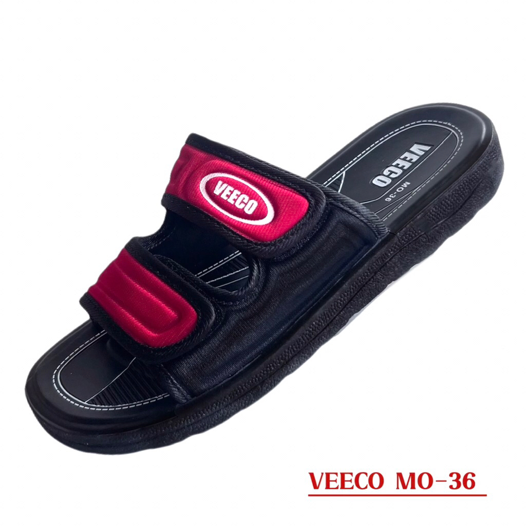 รองเท้าแตะสายคาด 🔸VEECO MO-36🔸เพื่อสุขภาพ พื้นยางพีวีซีนุ่มใส่สบาย เหมาะสำหรับทุกวัย พร้อมส่ง3สี ดำ แดง น้ำเงิน