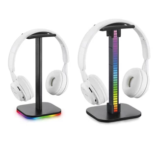 Hills ขาตั้งหูฟัง Headset Stand มีไฟ RBG 6 โหมด สวยงาม ใช้งานง่าย มีช่อง type-c สำหรับเสียบไฟ รุ่น X82 รับประกัน 2 ปี
