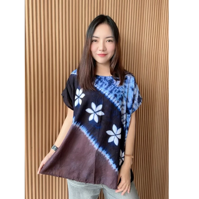 เสื้อมัดย้อมแขนปีก ผ้าแมมเบิร์ตสปัน อก 48 นิ้ว Lady Clothing thumbnail 9