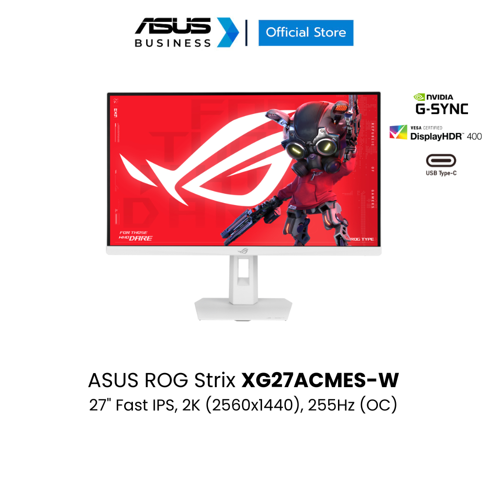 ASUS ROG Strix (XG27ACMES-W) 27", Fast IPS, 2K (2560x1440), 255Hz (OC), 1ms (GTG)