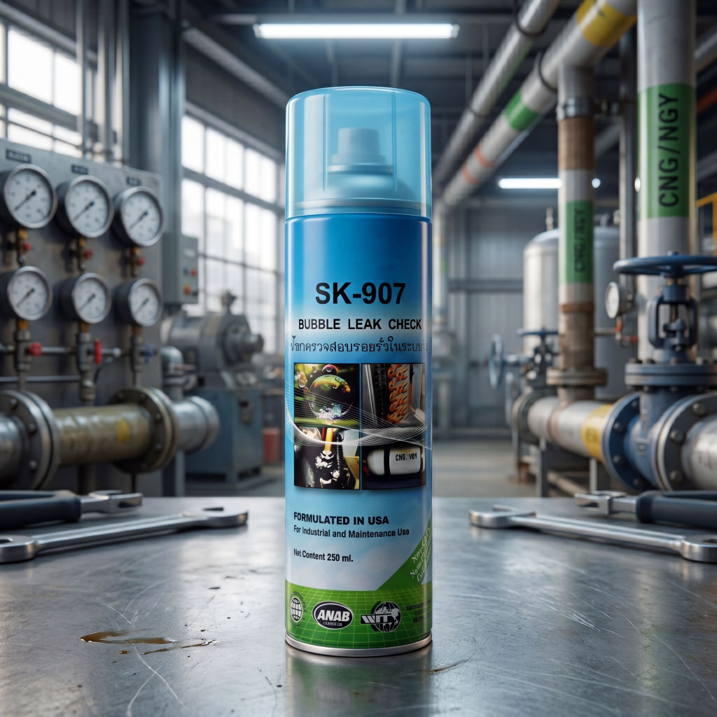 Shinseika SK-907 BUBBLE LEAK CHECK  สเปรย์ตรวจสอบรอยรั่ว 250 ml.