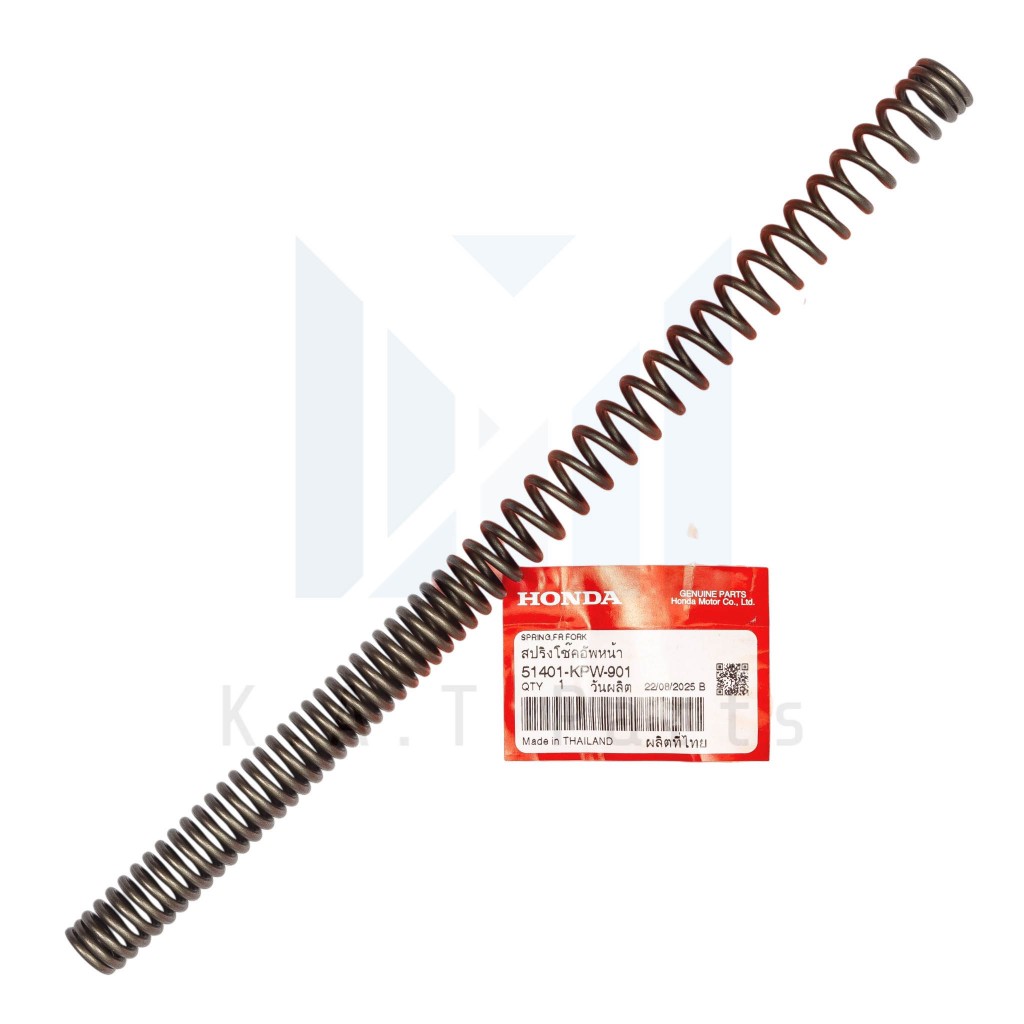 สปริงโช๊กอัพหน้า เวฟ125 r,s,i แท้ศูนย์ (51401-KPW-901)
