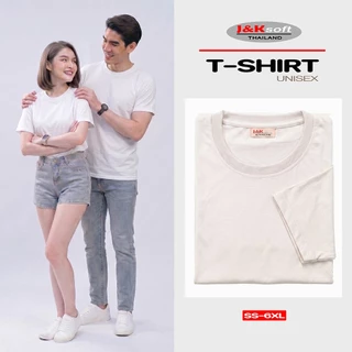 เสื้อคอกลม เสื้อยืด หลากสี SS-6XL เกรดพรีเมี่ยม ใส่สบาย ไม่ต้องรีด Unisex ใส่ได้ทั้งหญิง-ชาย J&K Soft