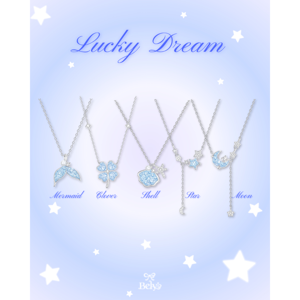 BELY 💜 สร้อยคอเงินแท้รุ่น Lucky Dream ˚₊‧꒰ა❤︎໒꒱