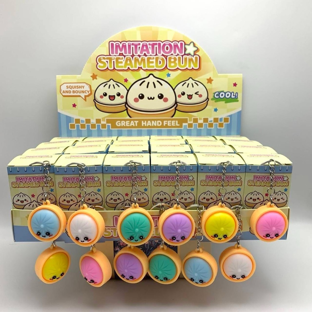 กล่องสุ่มพวงกุญแจซาลาเปาสุดฮิต1box24จุ่มสินค้าพร้อมส่งจากไทย