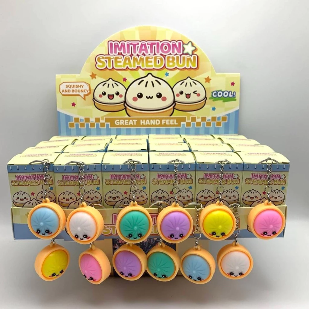 กล่องสุ่มพวงกุญแจซาลาเปาสุดฮิต1box24จุ่มสินค้าพร้อมส่งจากไทย